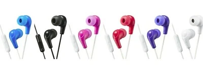 JVC Gumy Plus In-Ear Earbud Headphones with Microphone HA-FX65M ASST. COLORS NEW - Image 1 of 2