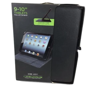 Lifeworks Denim Jacket Tablet case & stand for 9 - 10" Tablets - Picture 1 of 7