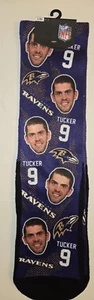 Tucker # 9  Baltimore Ravens Image NFL Rockemsocks Crew Socks L/XL NEW - Picture 1 of 4