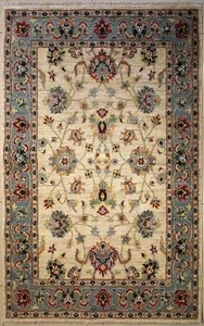 Rugstc 4.5x7 Senneh Chobi Ziegler White Area Rug,Natural dye, Hand-Knotted,Wool - Picture 1 of 5