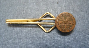 OLD YORK COLOR PLATE CO KRAWATTENKLAMMER GELDKLAMMER - YORK PA - Künstler Graveure - Bild 1 von 3