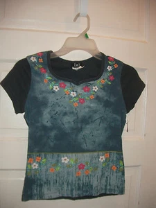 Girls Pretty l.e.i Top Shirt Size Large  - Picture 1 of 2