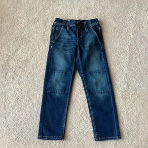 LEVIS DENIZEN KIDS JEANS, 6, PULL ON. 5 POCKETS, FRONT SMALL WAIST TIE, FAUX FLY - Picture 1 of 5