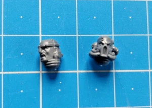 Marshal Bits Bare Heads x2 Primaris Space Marines Black Templars 40k Bitz - Bild 1 von 1