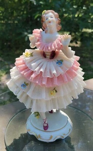 DRESDEN SPITZE BALLERINA TÄNZERIN DAME FIGUR FIGUR TOP - Bild 1 von 7