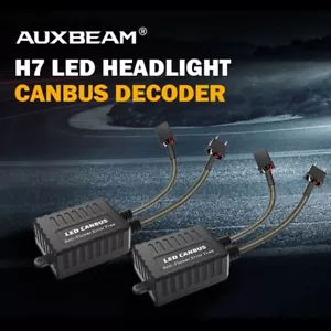 H7 LED Headlight Bulb Canbus Error Free Anti Flicker Resistor Canceller Decoder - Picture 1 of 12