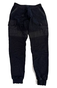 $ 498 Belstaff Herren Flanell Jogginghose Sweatpants Cargo Flanellhose schwarz grau 30 - Bild 1 von 4