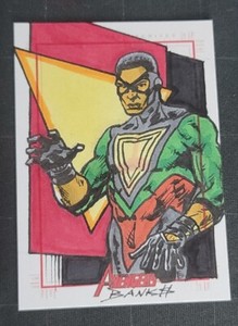 2011 SketchaFEX Marvel Universe Avengers DARRYL BANKS Sketch Card 1/1