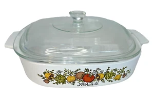 Vintage Corning Ware Casserole Dish 8 x 8 x 1 3/4" A-8-B, "Spice of Life" - Picture 1 of 10