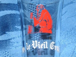 04A69 LOT 9 ANCIENS VERRE ÉMAILLÉ PUBLICITAIRE PUB VIN LE VIEIL ERMITE OENOLOGIE - Picture 1 of 3