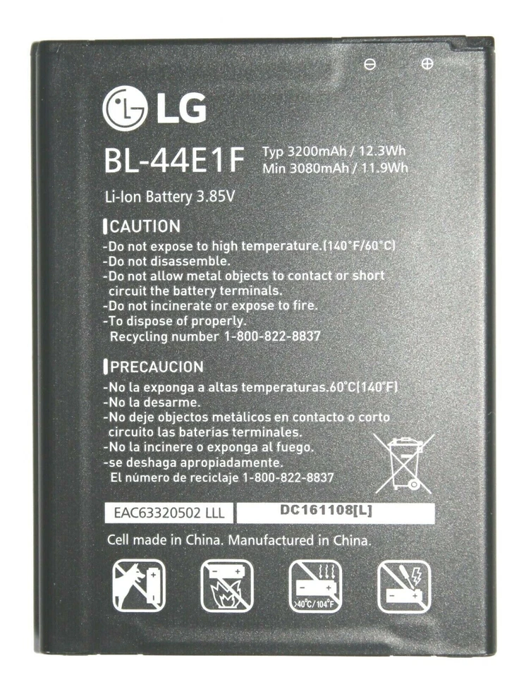Batería LG Original BL-44E1F 3200 mAh para LG V20 Foto 1 de 1