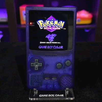 Consola Gameboy Color Púrpura Uva Pantalla Táctil OLED USB-C Batería Recargable Foto 1 de 4