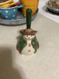 Hallmark Mitford Snowman BELL “ Miss Rose” Gardener Jan Karon - Picture 1 of 6