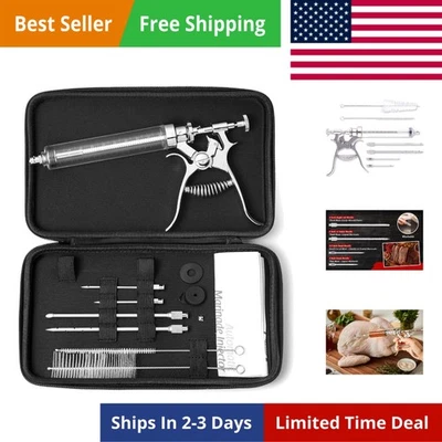 Pistola inyectora de carne PULSE e inyección para barbacoa. Inyección de sabor a adobo... Foto 1 de 4