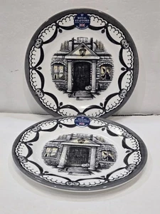Royal Stafford Haunted House Salad 8.5" Plates Set of 2 Halloween Home Decor NWT - Picture 1 of 5