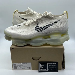 Size 10.5 - Nike Air Max Scorpion Flyknit Lemon Wash Black Suede (DJ4701-001) - Picture 1 of 9