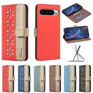 Flip Wallet Cover Case For Google Pixel 9A 8A 8 Pro 9 Pro XL Stand Card Slots - Picture 1 of 18
