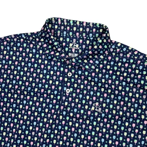Rhoback Poloshirt Herren Large Pickleball Navy Golf Performance Stretch Preppy - Bild 1 von 11