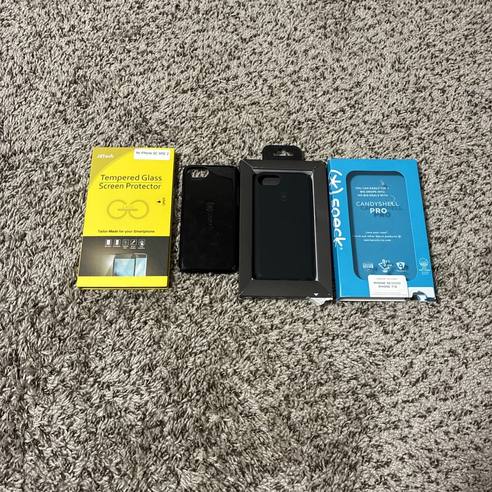 Funda Candyshell 2 Speck -Iphone SE 3/2/2020- Negra- + Pantalla Cristal Foto 1 de 4