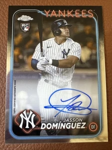 2024 Topps Chrome - Rookie Autographs Jasson Dominguez #RA-JDZ (AU, RC) - Picture 1 of 2