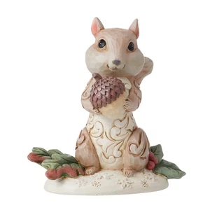 Jim Shore Heartwood Creek White Woodland Chipmunk Holding Acorn Figurine, 3.7... - Bild 1 von 7