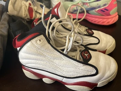 Zapatos de baloncesto Nike Jordan Pro fuertes blancos gimnasio rojos talla 12C Foto 1 de 4