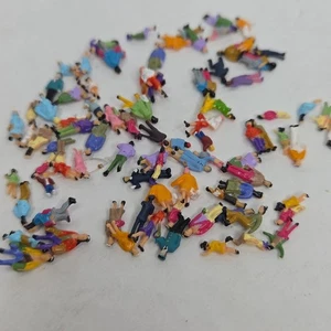 80pcs Model Trains N scale 1:150 Painted Figures People Standing Seated - Picture 1 of 5