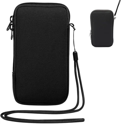 Neoprene Phone Sleeve Case,Mobile Phone Pouch with Neck Lanyards Straps,Mobile B - Image 1 of 4