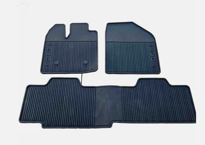 Tapetes de assoalho de borracha preta fabricante de equipamento original Ford Edge conjunto com 3 peças skbt4j-78130d00-aaw - Imagem 1 de 2