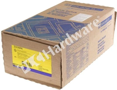 Surplus Sealed Schneider Electric D323NRB Square D Safety Switch 4-Wire 100A - Image 1 of 2