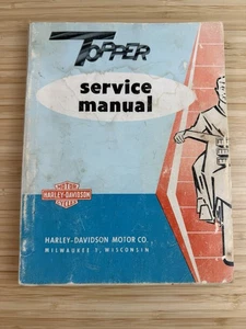 Original 1960 1961 1962 1963 Harley Davidson Topper Service Manual 99490-63 - Picture 1 of 3