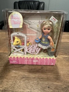 Pony Time Kelly Puppe Spielset 2005 Mattel World of Barbie Little Sister NOS selten - Bild 1 von 12