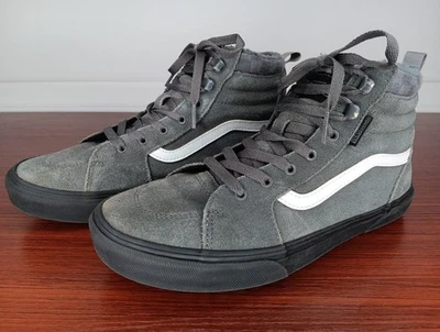 Vans Filmore Hi Van Sherpa Gamuza Zapatos de caña alta Juveniles Talla 7 Gris Peltre Usados en Excelente Condición  Foto 1 de 4