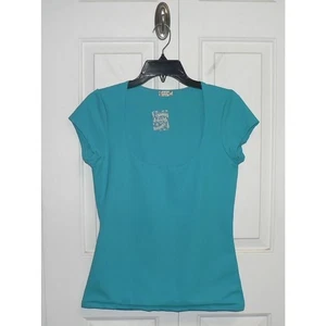 Camiseta Free People In Her Power Duo manga corta verde azulado grande precio de venta sugerido por el fabricante 48 USD - Imagen 1 de 4