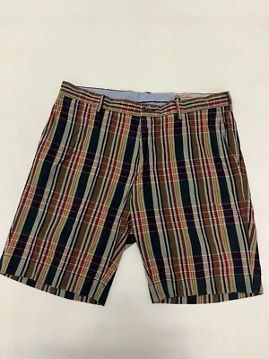 Polo Ralph Lauren India Madras Mens 36 Plaid Shorts Yellow/Red/Blue 9.5" ins EUC - Image 1 of 4
