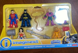 Imaginext : DC SUPER HEROES vs VILLAINS Supes Bats WW Luthor Joker Cheetah - Picture 1 of 6