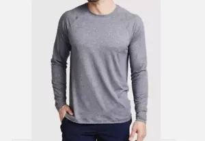 T-shirt Rhone manica lunga grigia Heather Reign atletica manica lunga uomo L - Foto 1 di 9