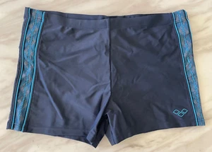 Arena Men's Swimming Blue Trunk Boxer Swimsuit Swimwear Swim Pool 40 Short XL - Picture 1 of 7