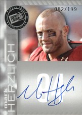 2011 Press Pass Autographs Silver #PPSMH Mark Herzlich/199 