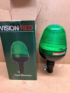 Vision Red 12-24V Flexible / Flexi Mount LED Beacon Safety Warning Light - Green - Picture 1 of 5