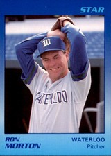 1989 Waterloo Diamonds Star #21 Ron Morton Middletown Ohio OH Baseball Card