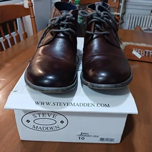 Steve Madden Shoe Ankle Boot Boro Cognac Mens - Picture 1 of 12