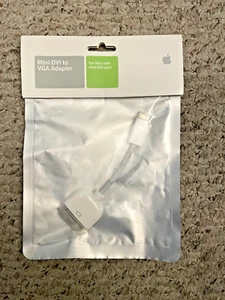 Genuine Apple Mini-DVI To VGA Adapter for Apple Mac Monitor  - Picture 1 of 2