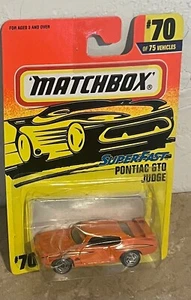 Matchbox Superfast arancione Pontiac GTO Judge #70 1:64 pressofuso - Foto 1 di 5