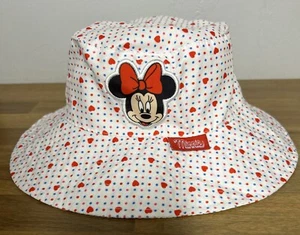 Minnie Mouse Toddler Bucket Hat With Hearts And Dots Red, White, Blue - Picture 1 of 6