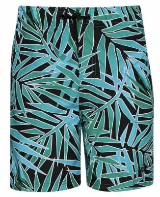 Speedo Junglerain Allover 15" Jungen Badeshorts Jungle Größe L & XL - Bild 1 von 3