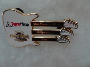 Hard Rock Cafe pin Hollywood FL Hotel casino STAFF 2021 Puroclean One Team Guita - Picture 1 of 1