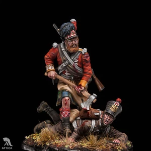 Leñador escocés en la batalla de Waterloo 54 mm soldado de juguete pintado | arte - Imagen 1 de 5