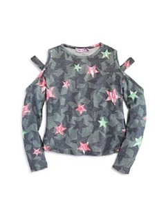Play Six Girls' Camo-Print Star Cutout Sweater Top - Little Kid Size - 6X - Picture 1 of 1