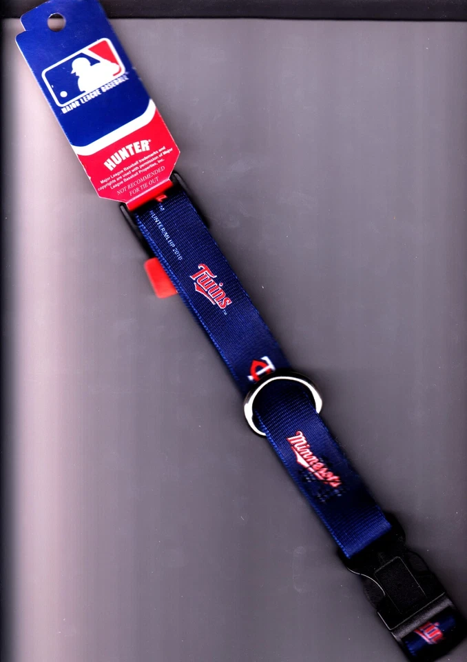 MINNESOTA TWINS Baseball Dog Collar MLB Hunter Small Medium Large Sizes - Image 1 of 1